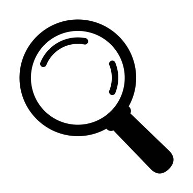 Büyüteç simgesi, magnifer simgesi, loupe veya arama simgesi.