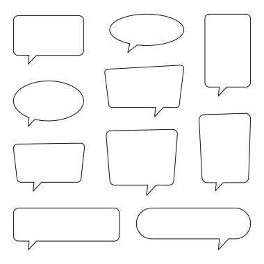 Konuşma balonu koleksiyonu, konuşma balonu, sohbet balonu.