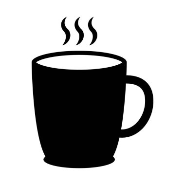 Sıcak fincan ikonu. İkon iç. Kupa simgesi.