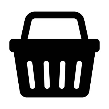Alışveriş sepeti ikonu. Çevrimiçi alışveriş simgesi.