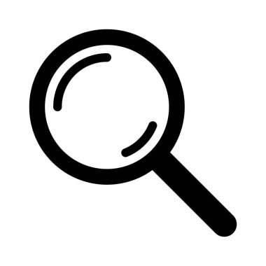 Büyüteç simgesi, magnifer simgesi, loupe veya arama simgesi.