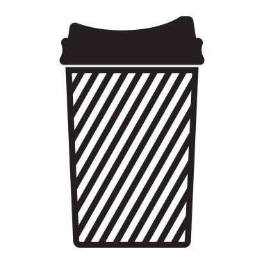 Kağıt bardak ikonu. Simge iç.