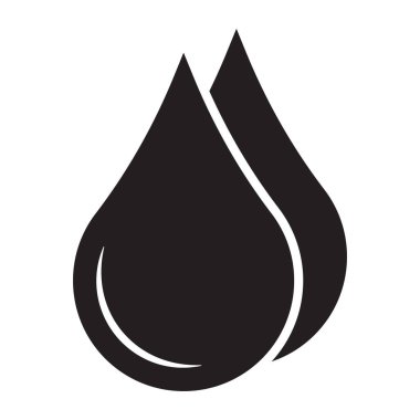 Su damlası ikonu. Yağ bırakma simgesi.