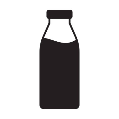 Şişe simgesi. Süt şişesi simgesi.