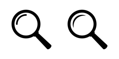 Arama simgesi. Büyüteç simgesi, büyüteç simgeleri.