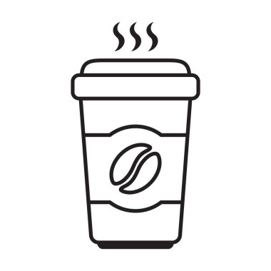 Kağıt kahve fincanı simgesi.