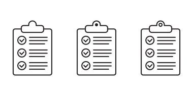 Pano satırı simgesi. Kontrol listesi satır simgeleri ayarlandı.