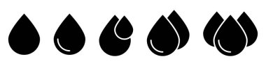 Simgeyi bırak. Su veya yağ damlası simgeleri ayarlandı.