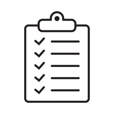 Pano satırı simgesi. Kontrol listesi satır simgesi.