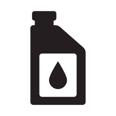 Motor yağı ikonu. Makine yağı simgesi.