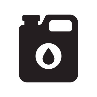 Motor yağı ikonu. Makine yağı simgesi.
