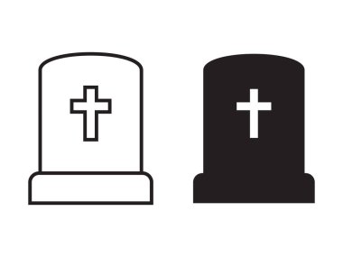 Tombstone ikonu. Mezar simgesini yırt.