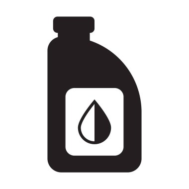 Motor yağı ikonu. Makine yağı simgesi.