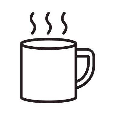 Kupa sırası ikonu. Sıcak çay ikonu. Kahve fincanı simgesi.