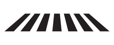 Yaya geçidi ikonu. Zebra çapraz simgesi.