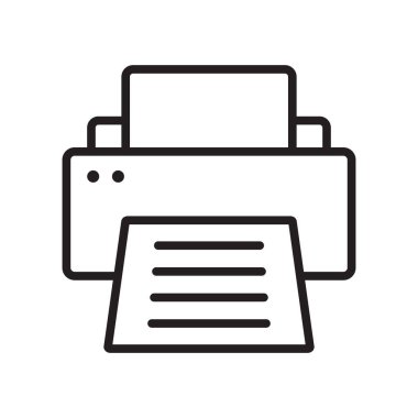 Yazıcı simgesi. Yazıcı satırı simgesi.