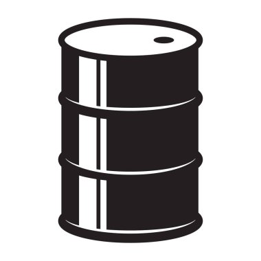 Fıçı ikonu. Bir varil yağ ikonu.. 