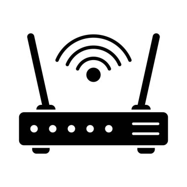 Yönlendirici simgesi. Yönlendiriciyle ilgili sinyal simgesi, kablosuz yönlendirici.