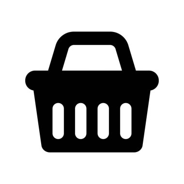 Alışveriş sepeti ikonu. Alışveriş sepeti sembolü.
