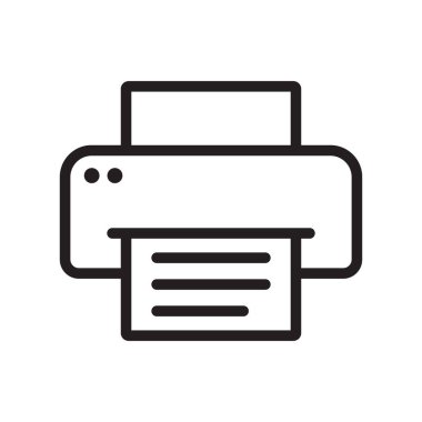 Yazıcı satırı simgesi. Yazıcı simgesi.