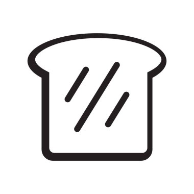 Ekmek dilimi simgesi. Ekmek simgesi.