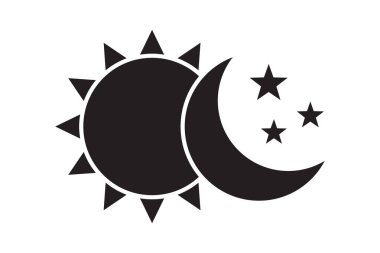 Güneş ve ay simge.