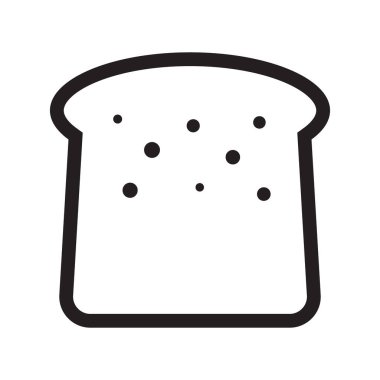 Ekmek dilimi simgesi. Ekmek simgesi.