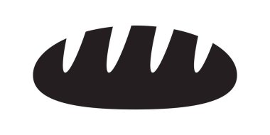 Ekmek somunu ikonu. Ekmek simgesi.