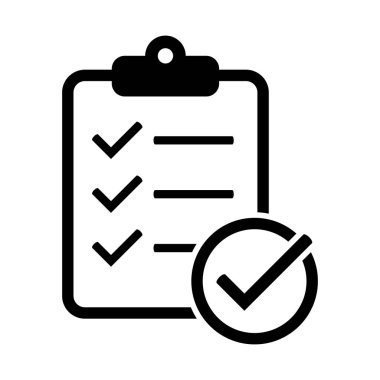 Pano simgesi. İşaretli simgesi olan pano. Web sitesi ve uygulama tasarımı için işaretleme listesi işareti.