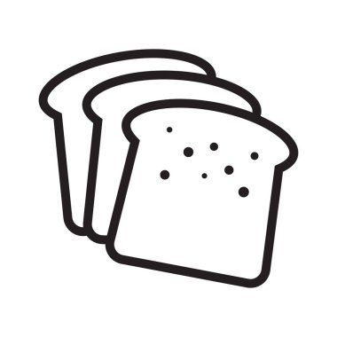 Ekmek dilimi simgesi. Ekmek simgesi.