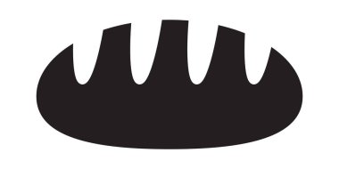 Ekmek somunu ikonu. Ekmek simgesi.