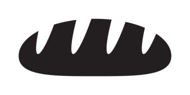 Bir somun ekmek ikonu. Ekmek simgesi.