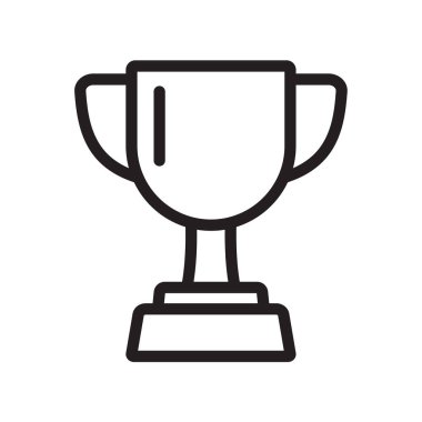 Kupa ikonu, zafer kupası ikonu. Ödül satırı simgesi.