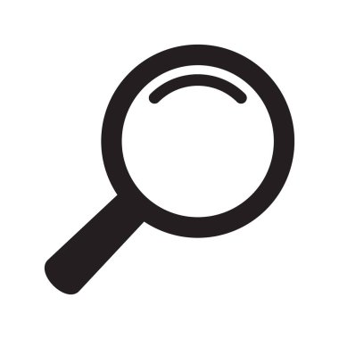 Loupe ikonu. Büyüteç simgesi, büyüteç simgesi.