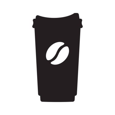 Kağıt Kahve Kupası ikonu. Kullan-at Kupa Simgesi.