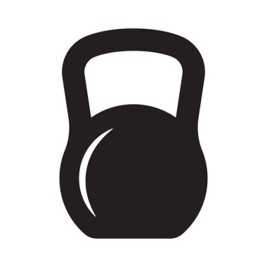 Kettlebell ikonu. Ağırlık simgesi.