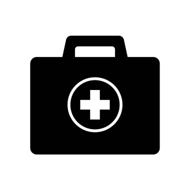 İlk yardım kutusu simgesi, tıbbi evrak çantası simgesi.