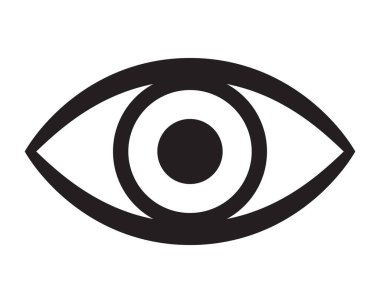 İnsan gözü ikonu. Vizyon simgesi. Göz simgesi.