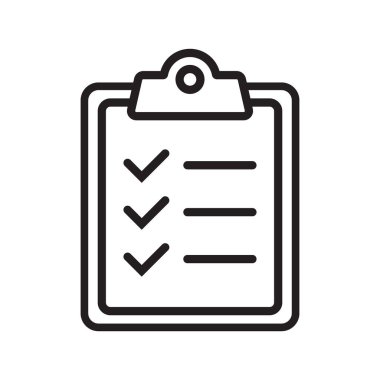 Pano satırı simgesi. Web sitesi ve uygulama tasarımı için işaretleme listesi işareti.