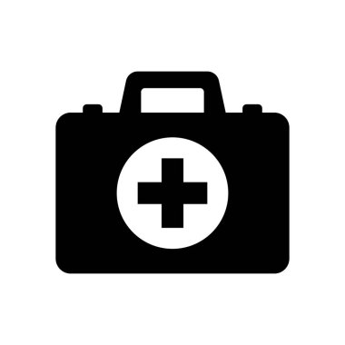 İlk yardım kutusu simgesi, tıbbi evrak çantası simgesi.