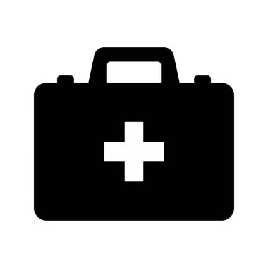 İlk yardım kutusu simgesi, tıbbi evrak çantası simgesi.