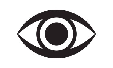 İnsan gözü ikonu. Görüntü göz simgesi.