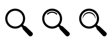 Arama simgeleri ayarlandı. Büyüteç simgesi, büyüteç simgesi.