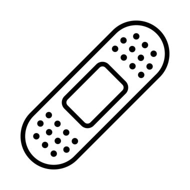 Alçı çizgisi simgesi. Bant Yardım Simgesi.