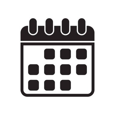 Takvim simgesi. Planlayıcı simgesi.