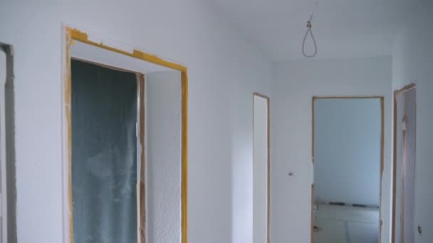 Remont Mieszkania Malowanie Cian — Wideo stockowe