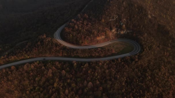 Vedere Aeriană Șosea Autoturisme Care Trec Conceptul Călătorie Croazieră Ziua — Videoclip de stoc