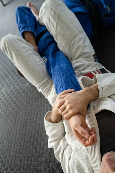 บราซ Jiu Jitsu Armbar Juji เกตส งแขนล Bjj — ภาพถ่ายสต็อก