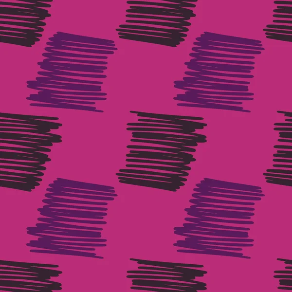 Fırça darbeleri ve ince çizgiler kusursuz desen. Çapraz kuluçka sonsuz arka plan. Grunge arka planı. Kumaş, tekstil baskısı, yüzey, ambalaj, kapak, tebrik kartı için tasarım. Vektör illüstrasyonu