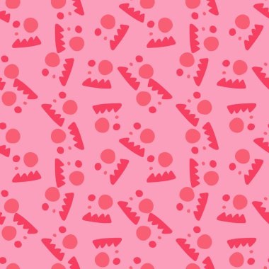 Yaratıcı şekil kusursuz desen. Yaratıcı karalamalar arka planı şekillendirir. Kumaş, tekstil baskısı, yüzey, ambalaj, kapak, tebrik kartı, duvar kağıdı için tasarım. Vektör illüstrasyonu